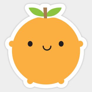 Kawaii Orange Sticker